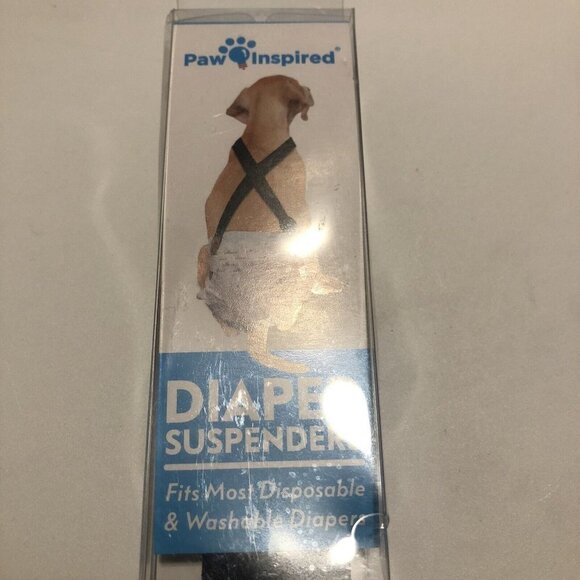 Paw Inspired Dog Diaper Suspenders Washable and Disposable Dog Diapers on Sz S-M - Picture 3 of 8
